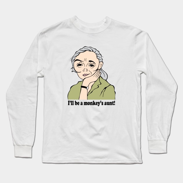 JANE GOODALL FAN ART!! Long Sleeve T-Shirt by cartoonistguy